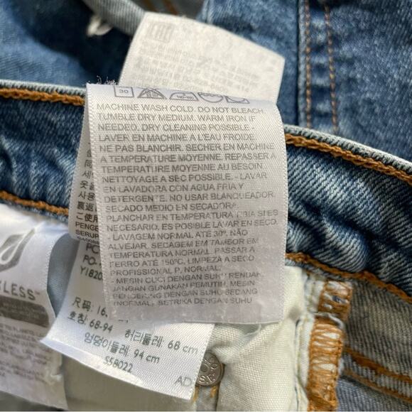 Levi’s 501 Raw Hem Buttonfly Denim Shorts, Size 27 - Picture 7 of 9